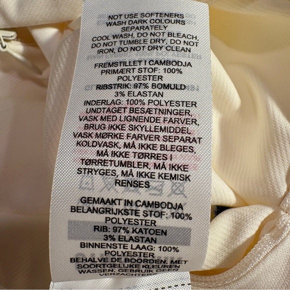 GYMSHARK X WHITNEY SIMMONS Cream Reversible Bomber-Style Jacket Size XS - Picture 16 of 16